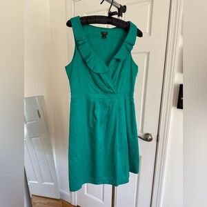 J. Crew Green cotton dress
